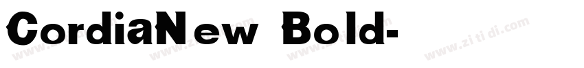CordiaNew Bold字体转换